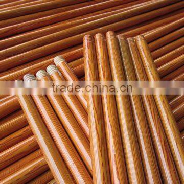 PVC Coated Wooden Broom Mop Handle Made in China photo-3