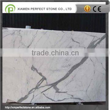 Beautiful Nature Stone Statuario White Marble With Top Grade