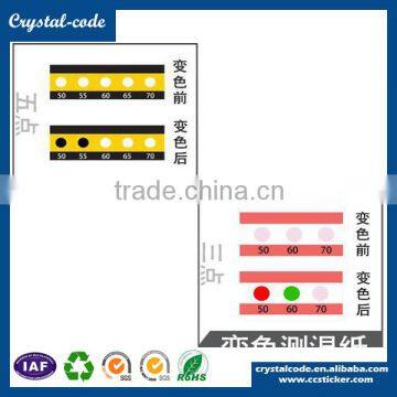 Removable record factory price indicate self adhesive temperature change label