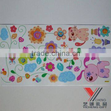 Wholesale pvc cartoon removable fashion wall sticker