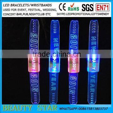 2016 Cheapest Led Gifts Happy Led Bracelets,Promotional Gifts Led Flashing Bracelets for Party Concert,bar,fesival photo-4
