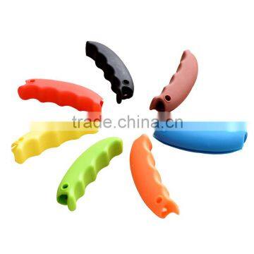 Wholesale Carrying Handle Tools Silicone Knob Protection Cover Relaxed Carry Shopping Handle Clips Bags Keys Holder