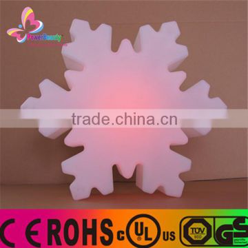 colorful plastic magic 3d led decoration snowflake for christmas