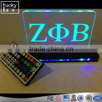 Led Edge Lit Acrylic Mirror Sign,Acrylic Edge Lit LED Sign