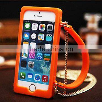 Silicone Phone Case For iphone 4/4s/5/ 5c/5s Lady fashion Handbags!