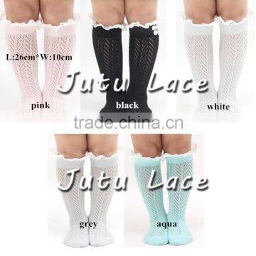 Fashion keep warm 5 colors choice winter over knee long socks for girls / party Knit Lace Boot Cuffs