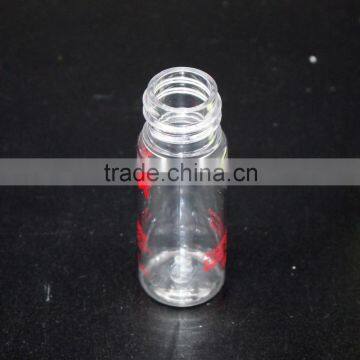 Mini Silk Screen Printing Clear 10cc PET Plastic Dropper Bottle