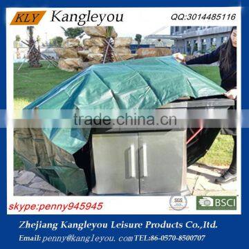 Hot sale green PE waterpoof dustproof BBQ cover