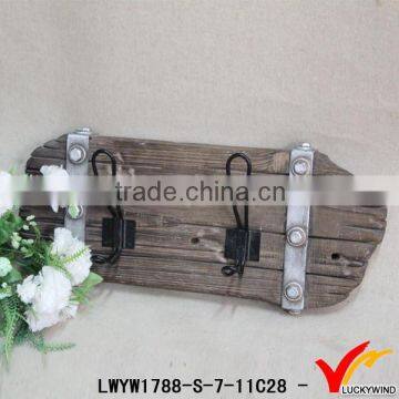 antique decorative wall wood clothing hanger