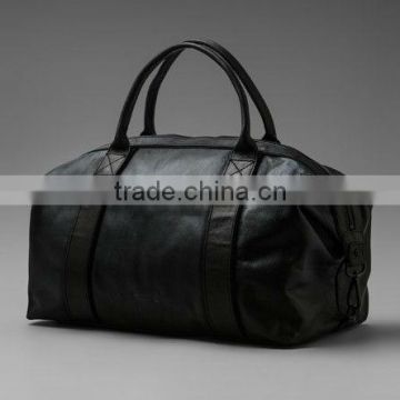 luxury 100% genuine leather weekend bag/travel bag