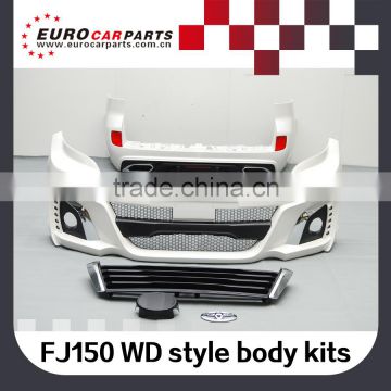 High quality 2015 PP Toyota Land Cruiser Prado FJ150 13y~ W-style front bumper body kit for 2015 Land Cruiser FJ150