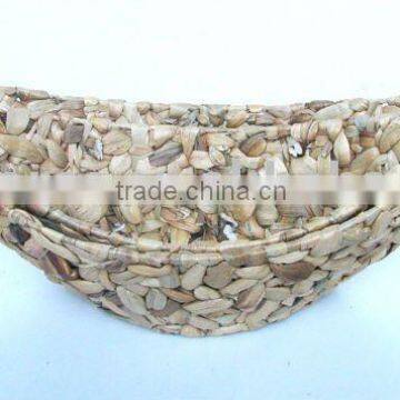 Natural Water Hyacinth Flower Basket Set of two