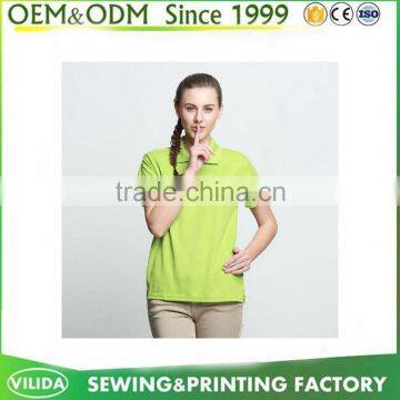 Comfortable Sport Wear For Women Quick Dry Custom Logo White Polo T Shirt