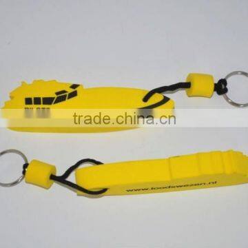OEM Design Boat eva keyring , sailboat shape eva float key chain
