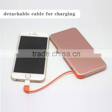 Ultra Thin slim good quality 4000mah power bank for mobile phone