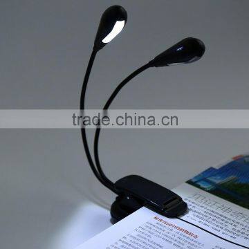 factory price adjustable led mini clip book reading light