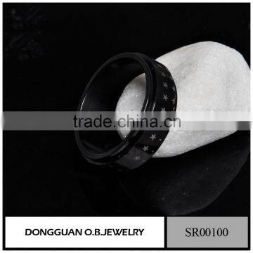 China Factory Top Design Gold Color New Black Gold Ring Models For Men photo-4