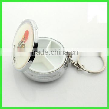 Wholesale Round Metal Portable Pillbox