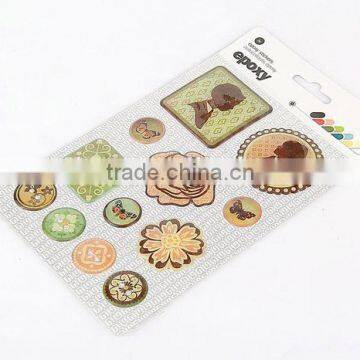 Beautiful figure make epoxy resin sticker