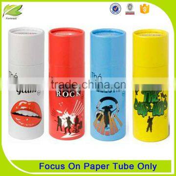 Fancy custom design logo paper tube packaging lip balm