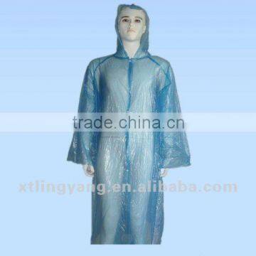 Adult's Disposable Polythene waterproof PE raincoat