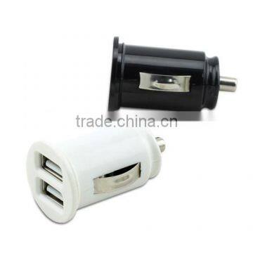 High Performance Emergency 12v dual usb car charger for mobile phones or ipad