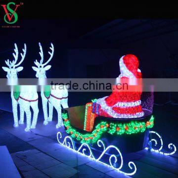 LED Acrylic Reindeer Sleigh