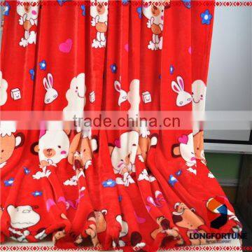 hospital textile cartoon design printed coral fleece blanket