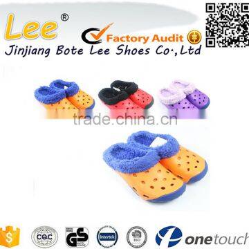 fashion ladies and mens winter eva garden clogs slippers with TPR outsole