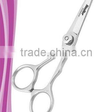 Tiffany hair styling scissor 5 inch removable finger rest adjustable tension dial mirror finish