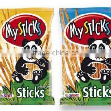 Sticks with Salt and Sticks with Sesame - 30 g. Private Label Available. Made in EU.