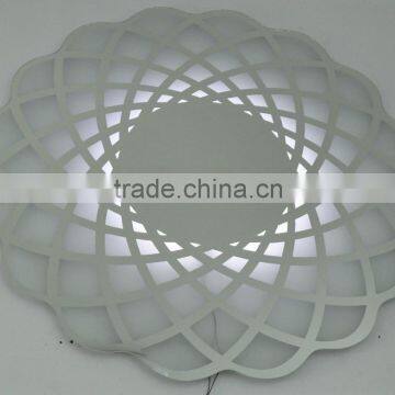 2016 Hottest Sales New LED Decorative Design 5mm Silver Float Glass Decorative Homeware Bathroom Wall Bath Backlit Light Mirror