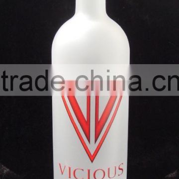 750ML FROSTED CRYSTAL GLASS BOTTLE