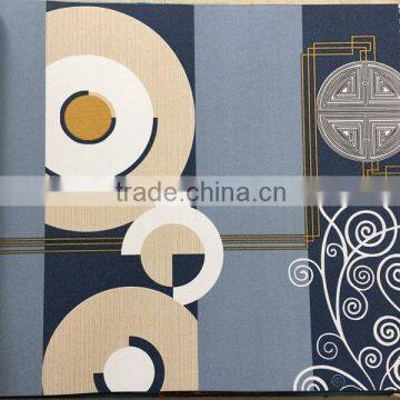 Chinese fashion 3d background vinyl wallpaper with abstract pattern