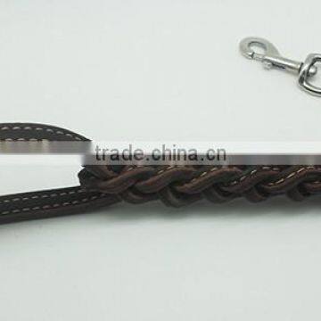 Real Leather Retracted Dog Leash for Traning photo-3