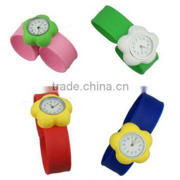 Stylish seperate cheap cute tiger slapband watch