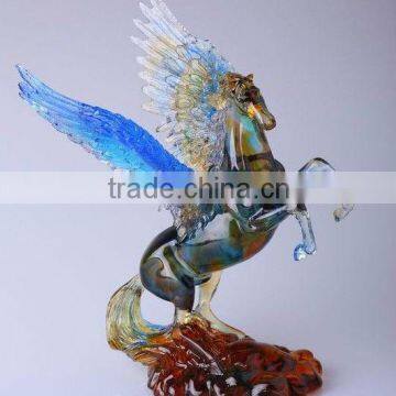 Hotselling crystal pegasus figurine as fengshui gifts used for home and office decor