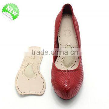 anti-bacterial comfort leather arch support insoles