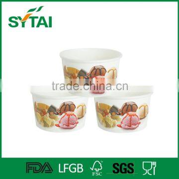 disposable ice cream paper bowl with lid