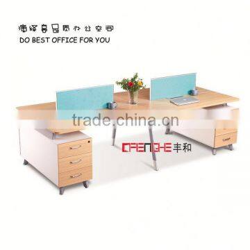 Hot sale wooden office furniture workstation, 4 person workstation office