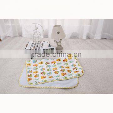 bamboo fibre water-proof and free breathing ultralarge baby changing pads mat robot