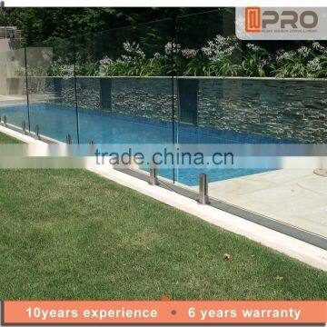 New garden glass fence design frameless pool fencing glass aluminum fence