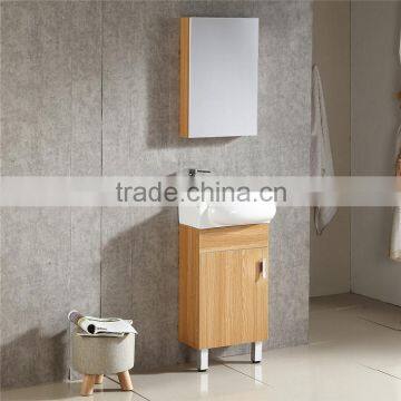 1014-1 Wholesale Small yellow bathroom mirror cabinet