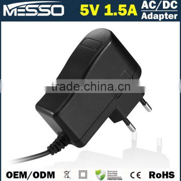 5V 1.5A AC DC Adapter 100-240V 50-60Hz AC Adapter 5V 1.5A Swithcing Power Supply 5V 1.5A AC Adapter