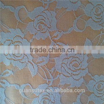 best selling george high quality spandex nylon lycra lace fabric in grey for curtain
