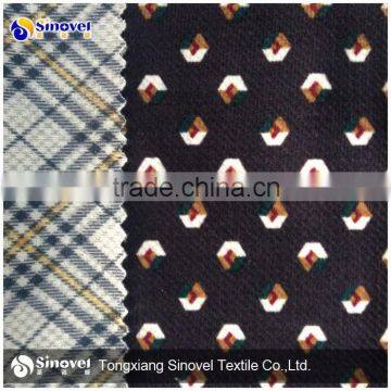 High quality Polyester printed velvet for suit/suit fabric