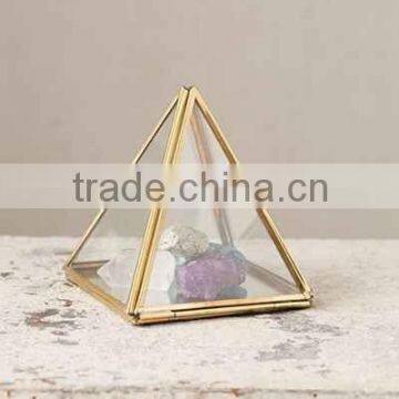 Glass Cabinet, Storage Glass Box, Glass Display Box, Bangle Box, Tea Bag Box Triangle Box, Diamond Box, Triangle Shape