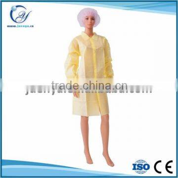 Non-woven Disposable Isolation Gown yellow