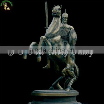 Riding horse bronze sculpture statue art