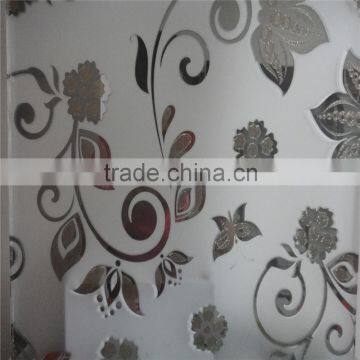 Design Frosted Titanium Coated Interior Door Glass for Door Panel photo-2